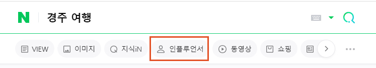 네이버 인플루언서 탭