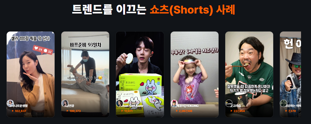 인플루언서 숏폼 콘텐츠 제작 현장